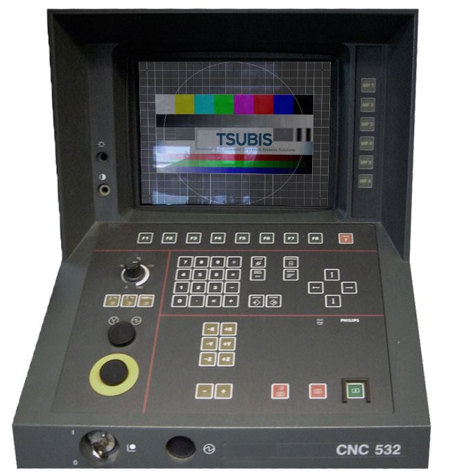 philips 532 cnc 5000 display crt monitor lcd screen